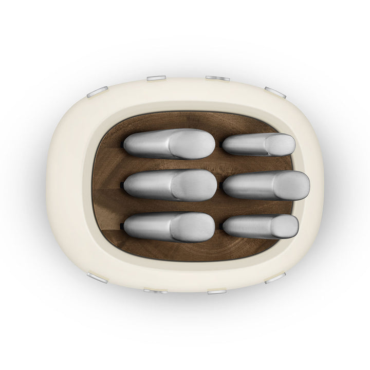 Bloc de couteaux Crème Brillant